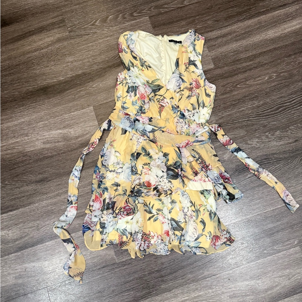 Tiana B. Yellow Floral Dress